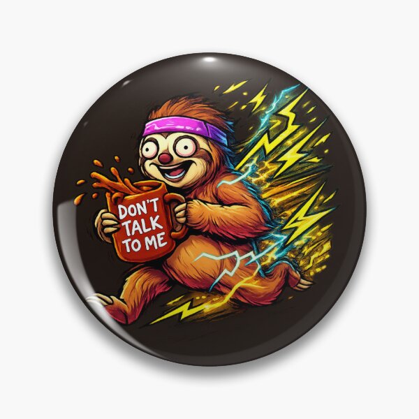 Item preview, Don't Talk To Me: Funny Fast Sloth & Giant Coffee Mug designed and sold by krish-prints.
