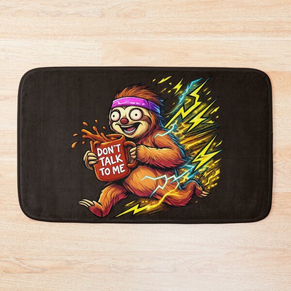 Item preview, Don't Talk To Me: Funny Fast Sloth & Giant Coffee Mug designed and sold by krish-prints.