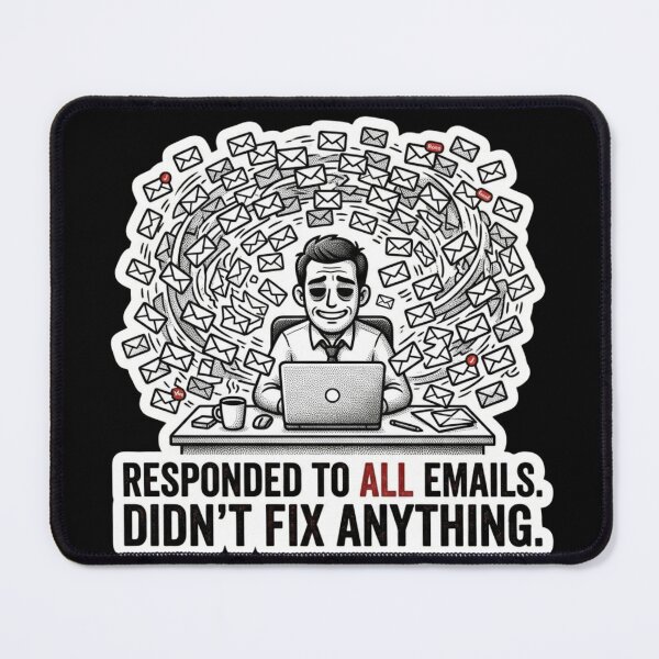 Item preview, Responded To All Emails Didn't Fix Anything Funny Work Sticker designed and sold by BooDesignStudio.