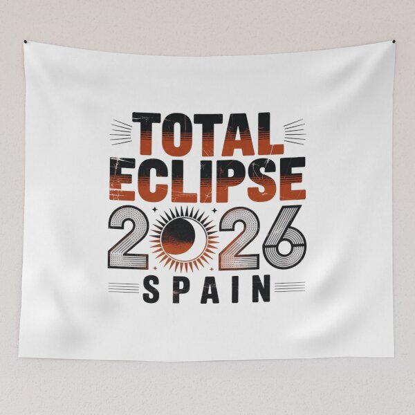 Item preview, Total Eclipse 2026 Spain Design designed and sold by MerchlyMike.