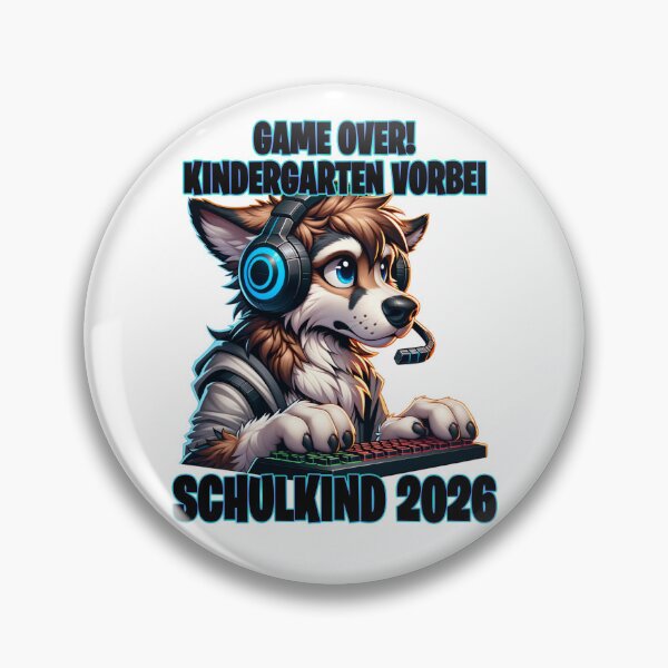 Item preview, Game Over Kindergarten Over Schoolchild 2026 Wolf designed and sold by MinimalChaosDE.
