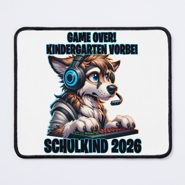 Item preview, Game Over Kindergarten Over Schoolchild 2026 Wolf designed and sold by MinimalChaosDE.