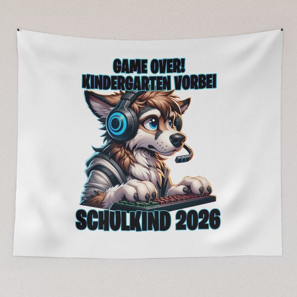 Item preview, Game Over Kindergarten Over Schoolchild 2026 Wolf designed and sold by MinimalChaosDE.