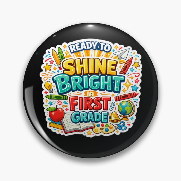 Item preview, Ready To Shine Bright In First Grade designed and sold by XYZ Studio.