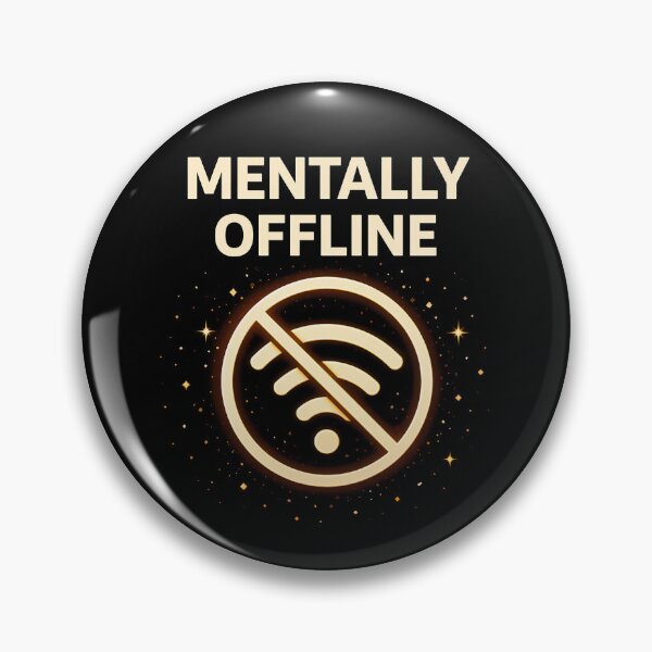 Item preview, Mentally Offline Shirt – Introvert Humor Tee | Social Battery Low Aesthetic T-Shirt | Anti Social Anxiety Gift designed and sold by FunkyVista.