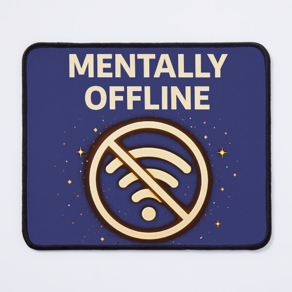 Item preview, Mentally Offline Shirt – Introvert Humor Tee | Social Battery Low Aesthetic T-Shirt | Anti Social Anxiety Gift designed and sold by FunkyVista.