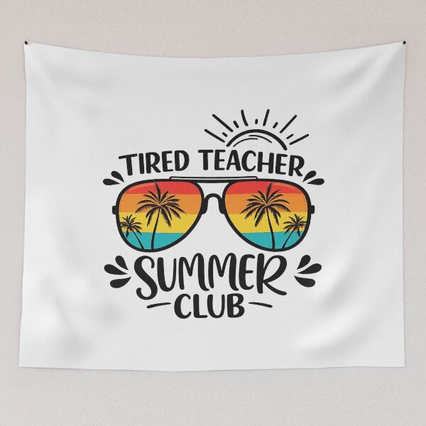 Item preview, Tired Teachers Summer Club,End of Year Teacher gift designed and sold by CloudyPress.