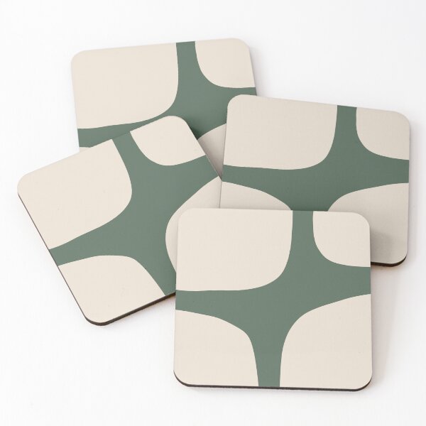 Item preview, Forest Green Mid Century Abstract Art designed and sold by NicoleYoungStudio.