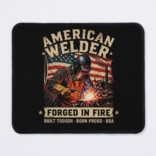 Item preview, American Welder Vintage Retro T-Shirt Design designed and sold by LabCore.
