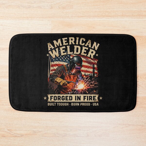 Item preview, American Welder Vintage Retro T-Shirt Design designed and sold by LabCore.