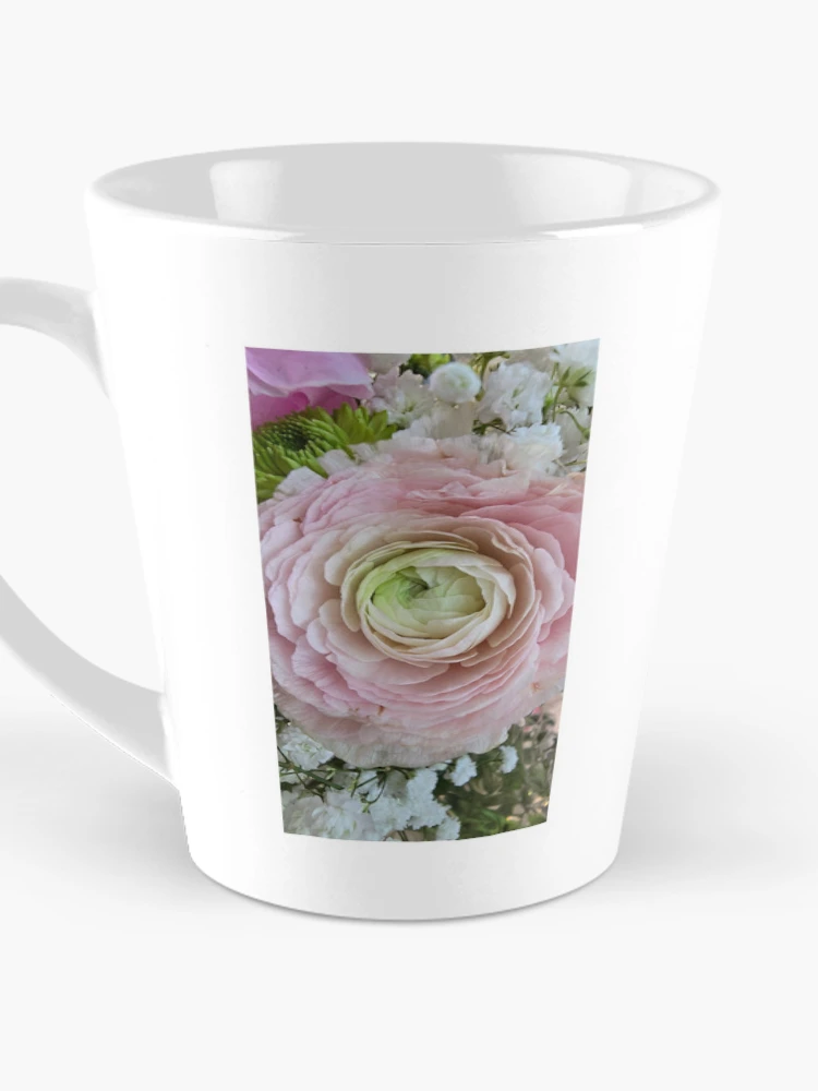 Thumbnail 3 of 4, Coffee Mug, Pink Ranunculus designed and sold by Princess1222.