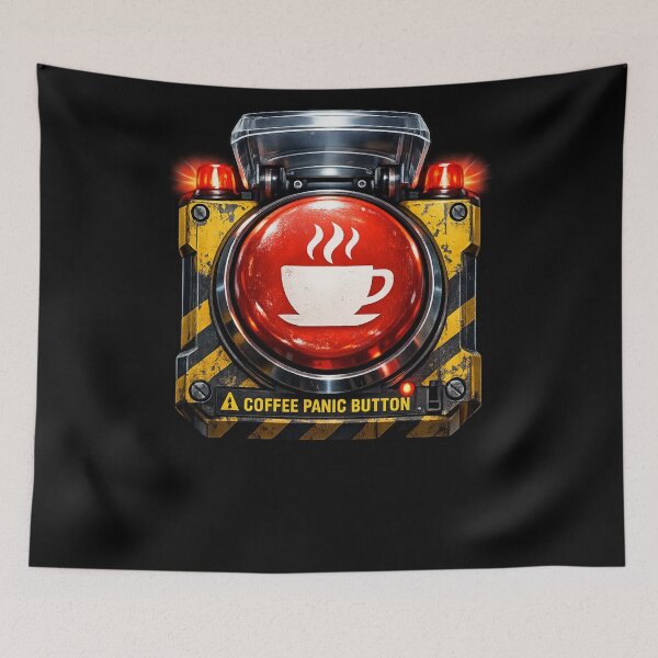 Item preview, Coffee Panic Button designed and sold by XYZ Studio.