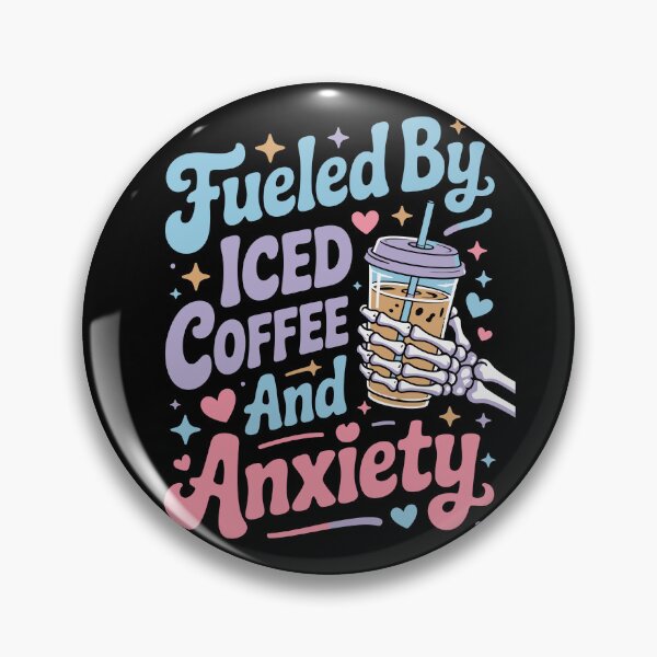 Item preview, Fueled by Iced Coffee and Anxiety designed and sold by jkrphoto.