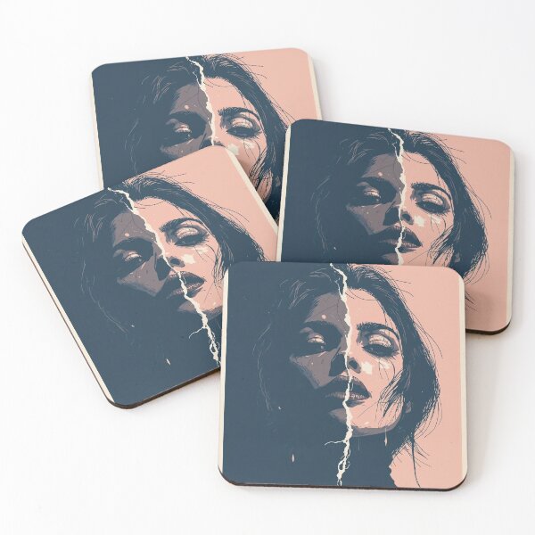 Item preview, Gothic Noir Portrait Dark Art - Split Witness designed and sold by ERODED SELF.
