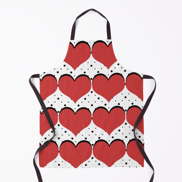 Item preview, Red, black & white hearts on polka dots designed and sold by Mint + Midnight.