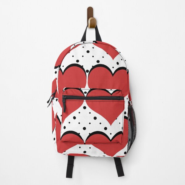 Item preview, Red, black & white hearts on polka dots designed and sold by Mint + Midnight.