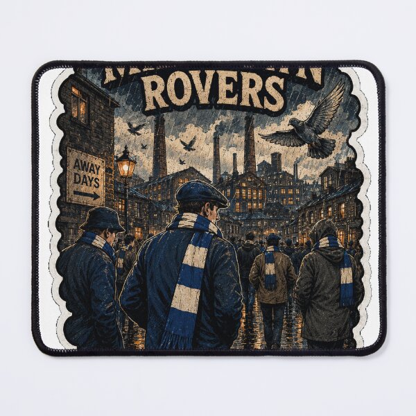 Item preview, Football Away Day Sticker | Blackburn Rovers Fan | Matchday Travel Design designed and sold by TheOldStands.