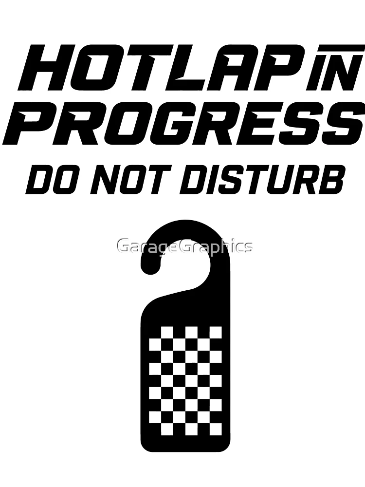 Thumbnail 3 of 3, Scarf, Hotlap In Progress: Do Not Disturb - Sim Racing designed and sold by GarageGraphics.