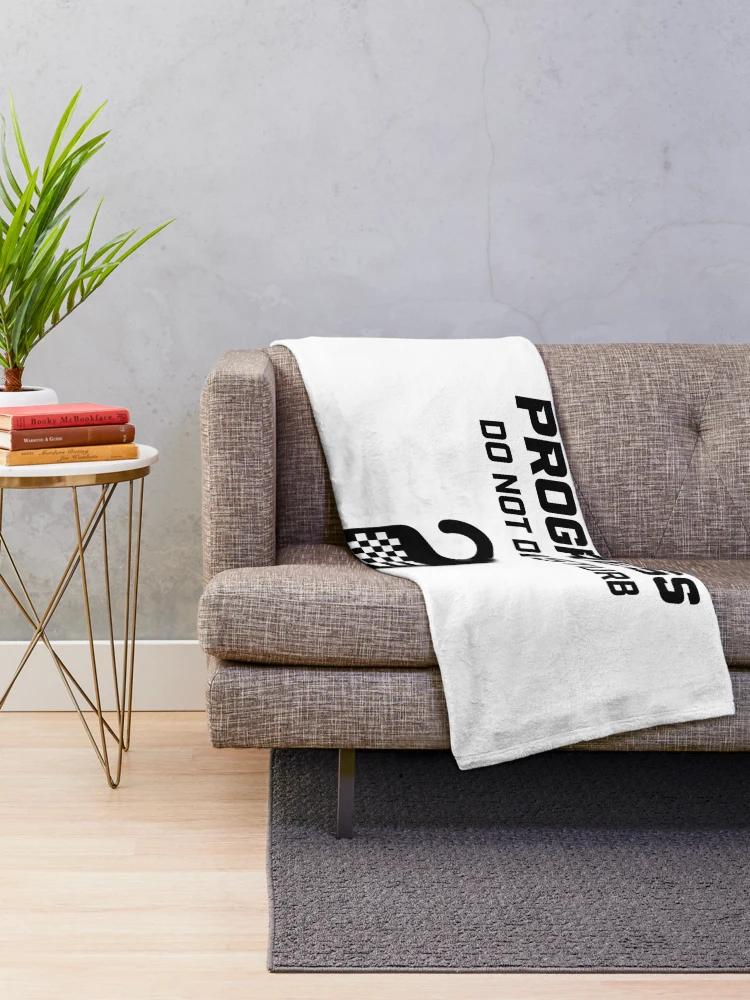 Thumbnail 2 of 6, Throw Blanket, Hotlap In Progress: Do Not Disturb - Sim Racing designed and sold by GarageGraphics.