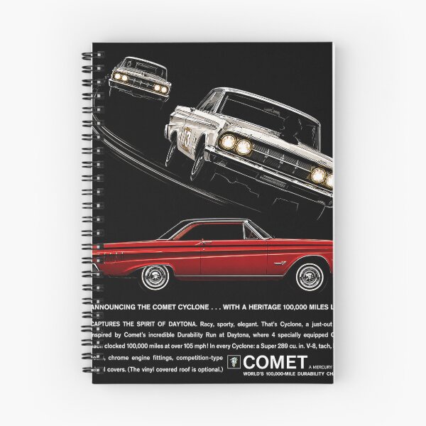 Item preview, 1964 Mercury Comet Cyclone – Red Vintage Performance Coupe Ad Art designed and sold by Stinky Lincy's Apparel Company.
