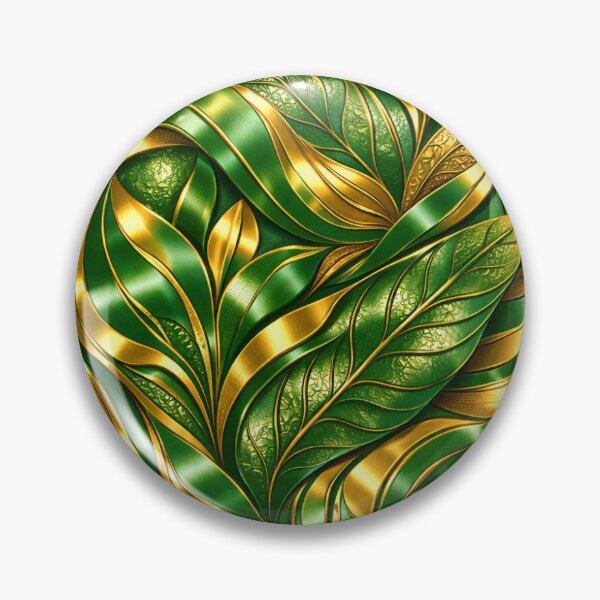 Item preview, Golden/Green Organic Flow – Seamless Nature‑Inspired Pattern designed and sold by RBBHovi.