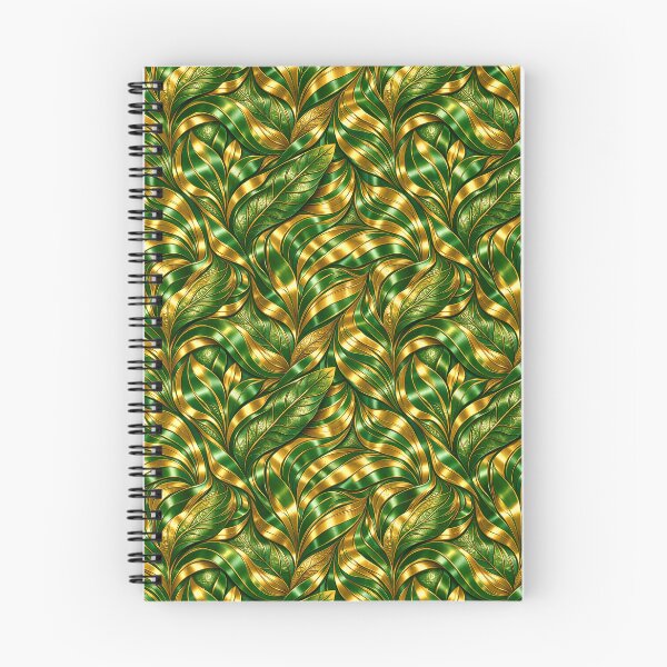 Item preview, Golden/Green Organic Flow – Seamless Nature‑Inspired Pattern designed and sold by RBBHovi.