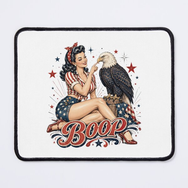 Item preview, 4th of juy Boop Eagle Humor Retro designed and sold by Kladhadredo.