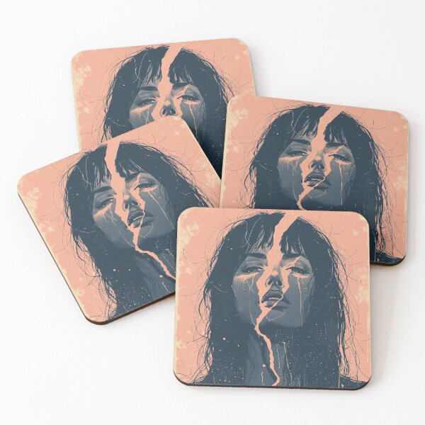 Item preview, Surrealist Gothic Portrait Dark Art - Fault Line designed and sold by ERODED SELF.