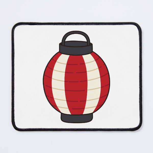 Item preview, Red and White Striped Matsuri Lantern designed and sold by Anne97s.