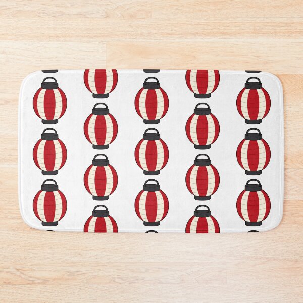 Item preview, Red and White Striped Matsuri Lantern designed and sold by Anne97s.