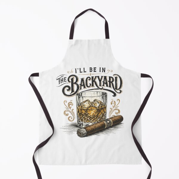 Item preview, I'll Be in The Backyard Funny Bourbon Cigar Lover designed and sold by Kladhadredo.