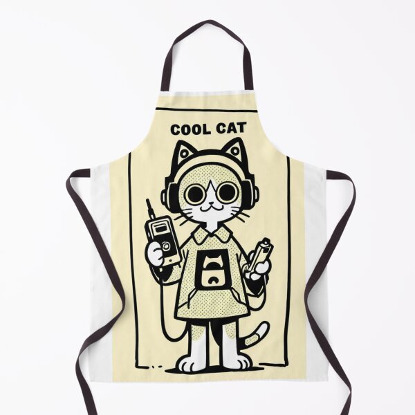 Item preview, Cat - Blue Walkman Retro designed and sold by DoodyPets.