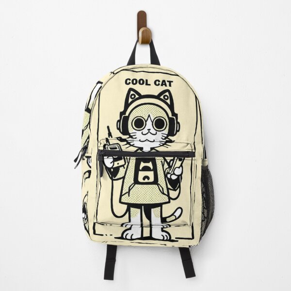 Item preview, Cat - Blue Walkman Retro designed and sold by DoodyPets.