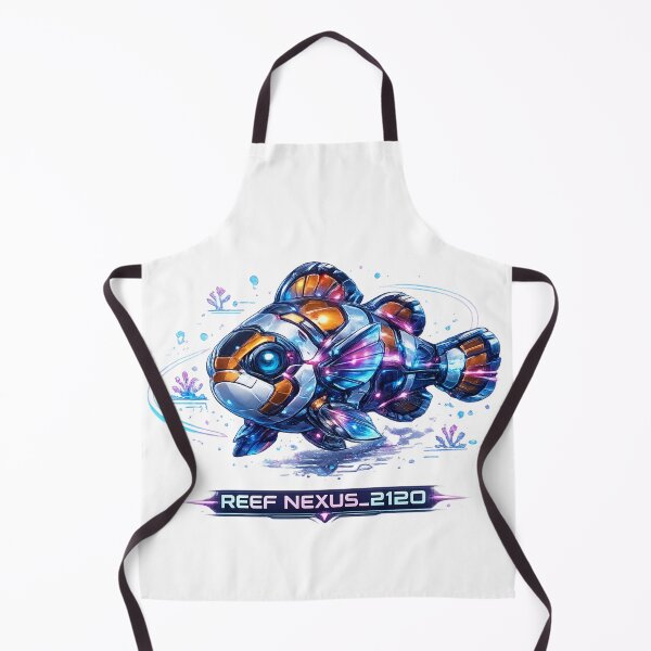 Item preview, Reef Nexus 2120 Cyber Clownfish – Neon Biomechanical Reef Explorer Design designed and sold by FusiTink.