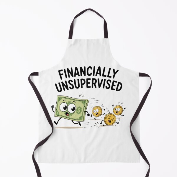 Item preview, Financially Unsupervised – Funny Money Humor Design designed and sold by MotylekAnia.