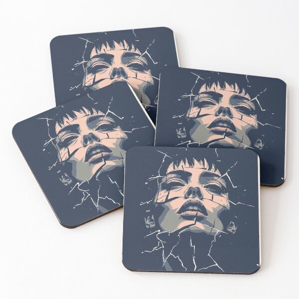 Item preview, Shattered Gothic Portrait Dark Art - Under Pressure designed and sold by ERODED SELF.