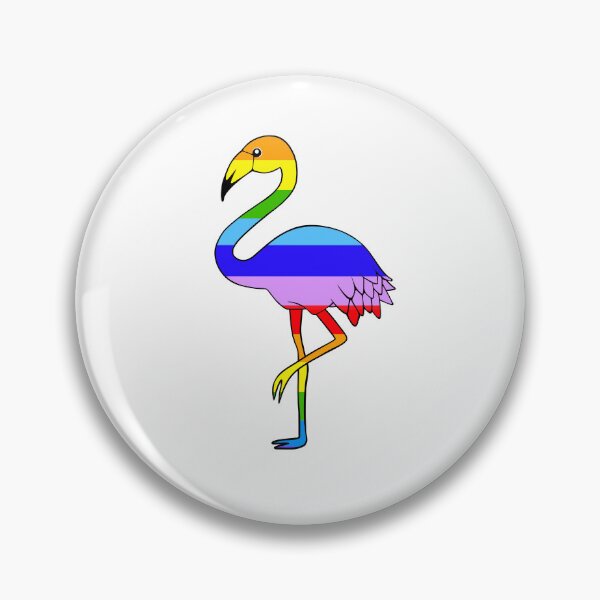 Item preview, Rainbow Pride Month Flamingo designed and sold by Sartoris Art.