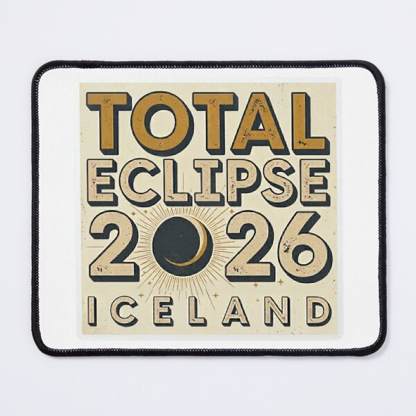 Item preview, Total Eclipse 2026 Iceland Design designed and sold by MerchlyMike.