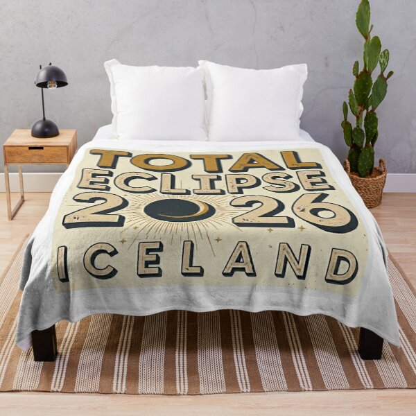 Item preview, Total Eclipse 2026 Iceland Design designed and sold by MerchlyMike.