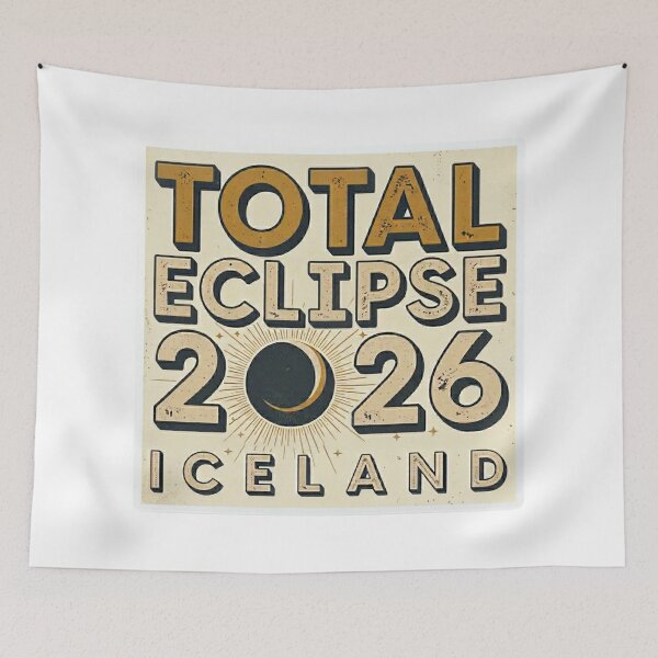 Item preview, Total Eclipse 2026 Iceland Design designed and sold by MerchlyMike.