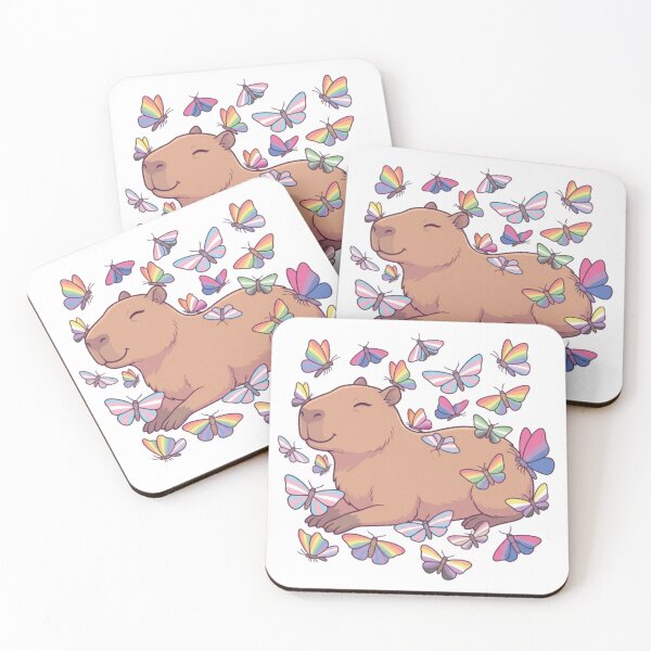 Item preview, Relaxing Capybara  designed and sold by CozyDesignsCo.