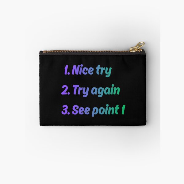 Item preview, Nice Try designed and sold by SilverOutlining.