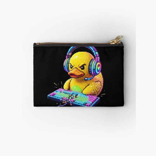 Item preview, Cool Angry Gamer Duck with RGB Headphones 3D Bead Art designed and sold by Rahaf-shop9.