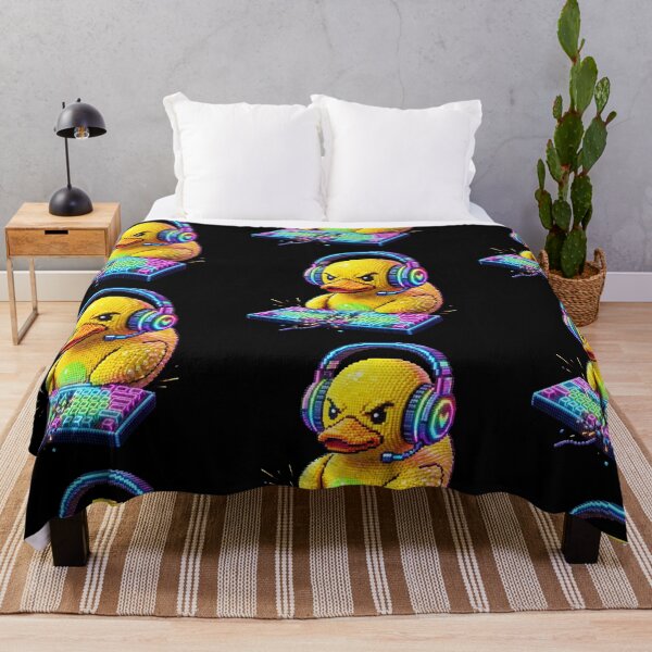 Item preview, Cool Angry Gamer Duck with RGB Headphones 3D Bead Art designed and sold by Rahaf-shop9.