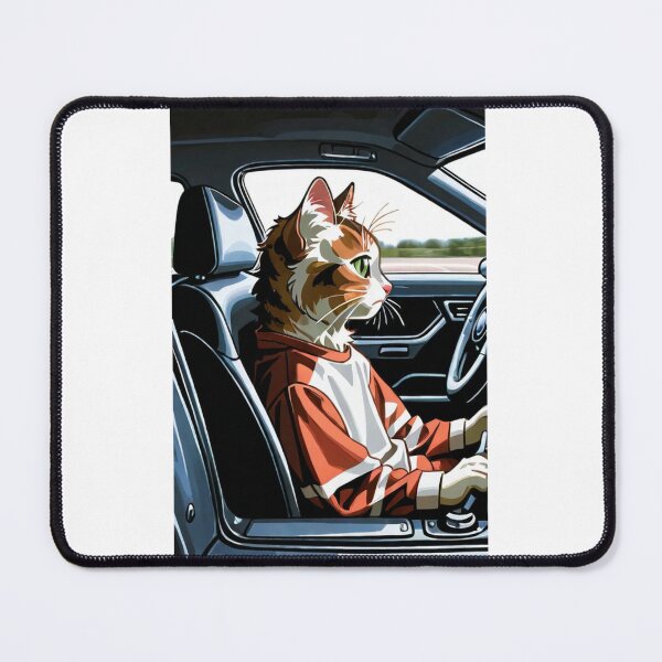 Item preview, Cat - Driver Sporty Orange designed and sold by DoodyPets.