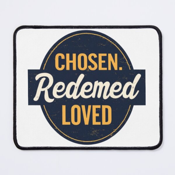 Item preview, Chosen Redeemed Loved Vintage Christian Badge designed and sold by Dreprogress.
