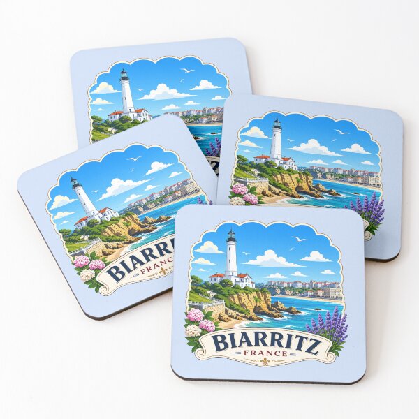 Item preview, Biarritz, France - Lighthouse Coastal designed and sold by Myra365Art.