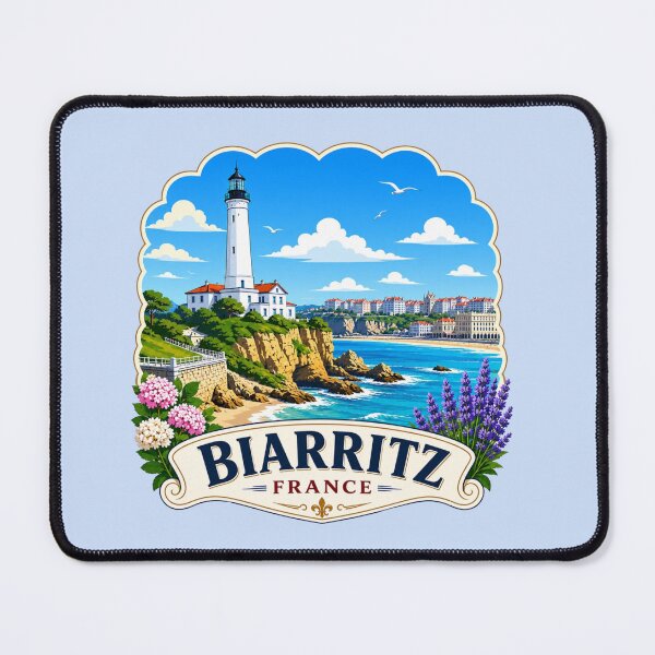 Item preview, Biarritz, France - Lighthouse Coastal designed and sold by Myra365Art.