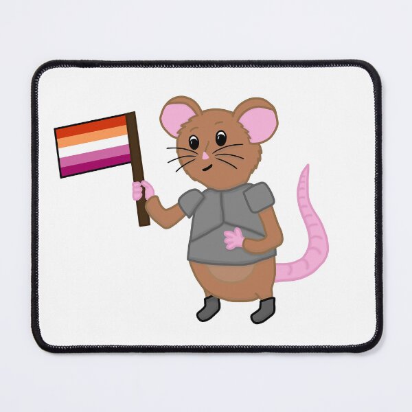 Item preview, Sir Wombleton With Lesbian Pride Flag designed and sold by ChloeCosDesigns.