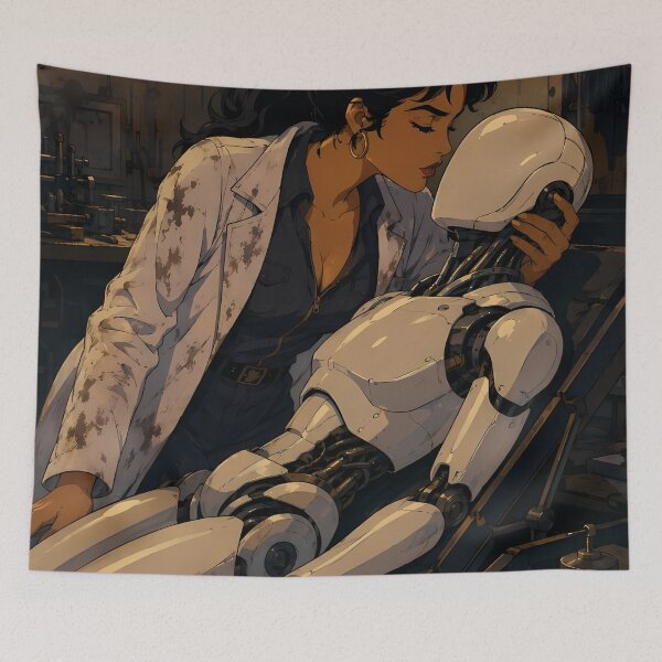 Item preview, She Taught The Machine To Love designed and sold by  Hollow Moon Studios..